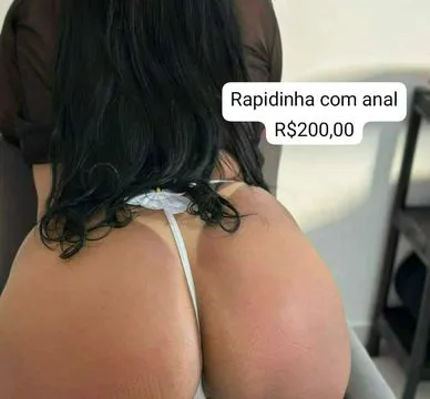 (100,00 - 15 minutos) (150,00 - 30 minutos) (250,00 - 1 hora) - Com local.
Realizo anal com acréscimo.

🔥 Delícia que vai te viciar 🔥
Sou aquela que adora um oral bem molhadinho, caprichado e cheio de tesão… Quero sentir seu gosto, sua pegada e te levar ao limite. 💦
Vamos gozar juntinhos? 😈💋