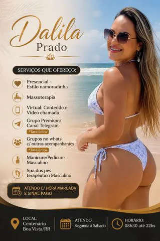 Ola, seja bem vindo meu perfil. Atuo como massoterapeuta e acompanhante. Trabalho com seguintes massagens: Relaxante, nuru, prostática, mix erotica, tântrica, lingam e terapêuticas, todas podendo incluir final feliz estilo namoradinha sem frescura, inclui oral natural, deixo gozar na boca, vaginal e anal c/ preservativo e sem restrição de dote e posição. Meu local possui maca profissional bem confortável, utilizo creme/óleos profissionais e neutros.

Possuo local, atendo tbm em hoteis e moteis com taxa de deslocamento.
Aceito pix, espécie e cartão débito/credito c/ taxa de acréscimo. 

Meu local é discreto, possui garagem coberta no Centenário. 

Atendo com agendamento todos os dias 09hs ate 23hs. Com agendamento e pgto sinal de 40% e verificar disponibilidade horario no dia. 