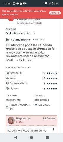 Ola amores tô disponível vamos marcar uma namoradinha safada com local atendimento bem tranquilo! e sem frescura atendimento gostoso, faço um boquete gostoso ATENDO CASAIS 450$