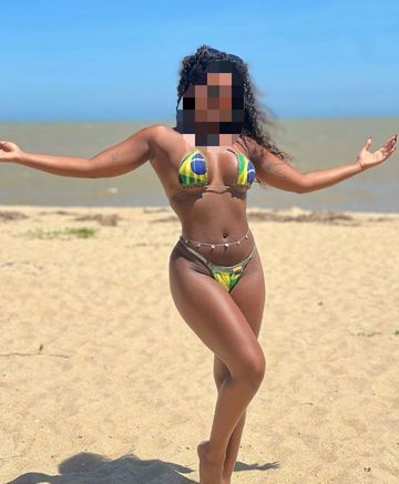 Mulata bombom, estilo Globeleza, coxas grossas, seios durinhos e médios, bumbum empinado, bucetinha apertadinha e um boquete que vai te fazer ir as alturas, sou educada, carinhosa e paciente . Não perca tempo BB marque seu horário. 😘😏