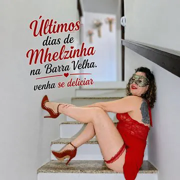 Oiiiii, eu sou a A Mhel, sou educada, comunicativa, cativante, sapeca, tarada, toda gostosa, quente e cheia de tesão!

Meu atendimento é diferenciado e interativo, vou rebolar gostoso e você vai gamar na minha sentada.



Realizo fetiches como... (Dominação, humilhação, BDSM, chuva, entre outros), vídeos personalizados e packs.



Atendo com agenda, a domicílio,  motelzinho ou hotel.



Vem pra mim!!!